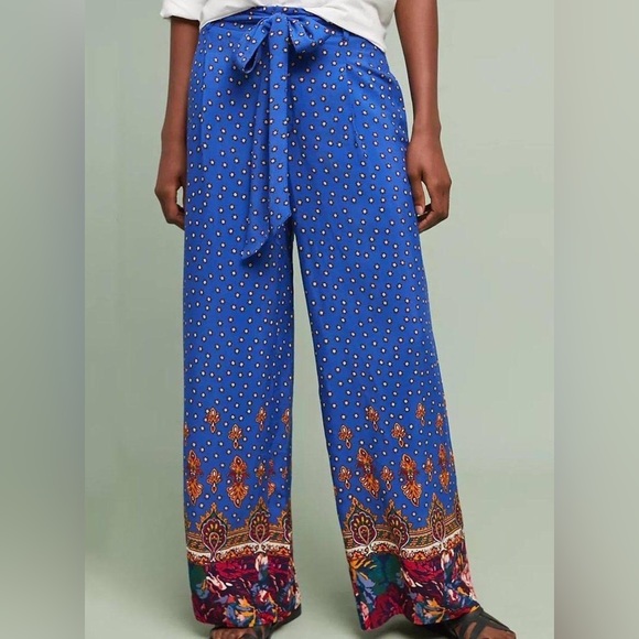 Anthropologie Pants - Ettitwa By Anthropologie Pants Palazzo Blue Boho Print